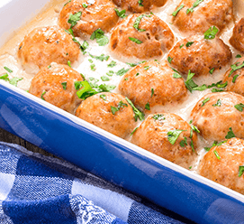 Croquetas de pollo y brócoli